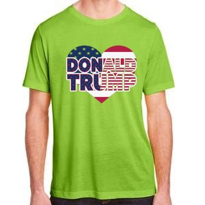 Cool Donald Trump Heart Election 2024 Adult ChromaSoft Performance T-Shirt