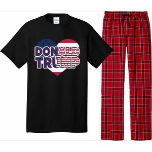 Cool Donald Trump Heart Election 2024 Pajama Set