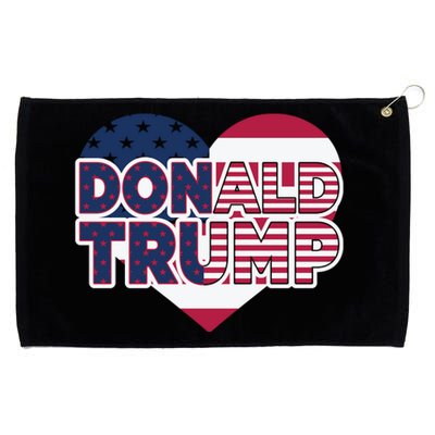 Cool Donald Trump Heart Election 2024 Grommeted Golf Towel