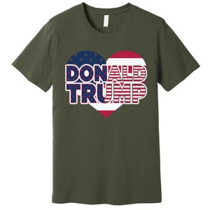 Cool Donald Trump Heart Election 2024 Premium T-Shirt