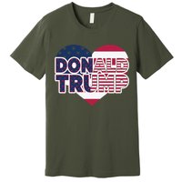 Cool Donald Trump Heart Election 2024 Premium T-Shirt