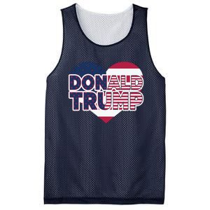 Cool Donald Trump Heart Election 2024 Mesh Reversible Basketball Jersey Tank