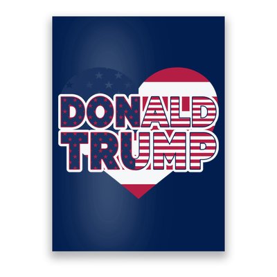 Cool Donald Trump Heart Election 2024 Poster