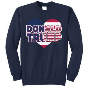 Cool Donald Trump Heart Election 2024 Tall Sweatshirt