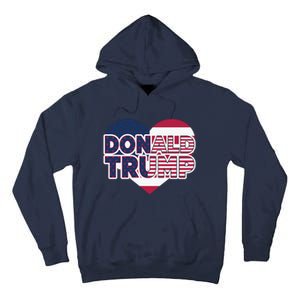 Cool Donald Trump Heart Election 2024 Tall Hoodie