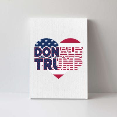 Cool Donald Trump Heart Election 2024 Canvas