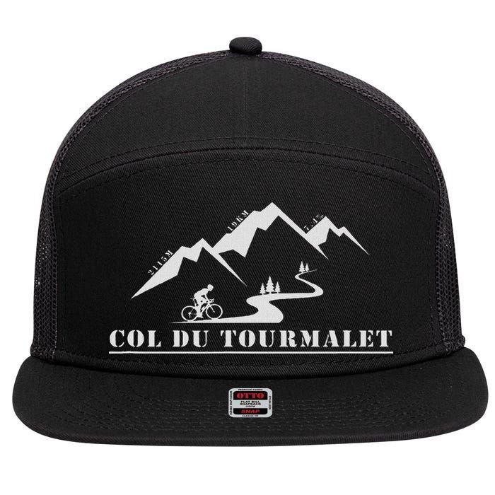 Col Du Tourmalet, France, Cycling, Pyrenees 7 Panel Mesh Trucker Snapback Hat