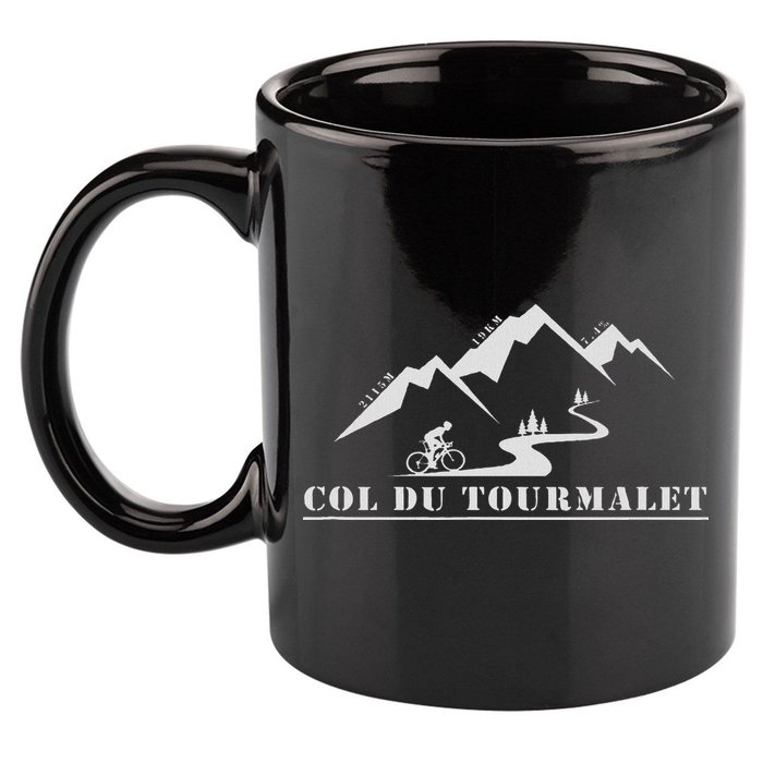 Col Du Tourmalet, France, Cycling, Pyrenees 11oz C Handle Ceramic Mug