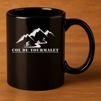 Col Du Tourmalet, France, Cycling, Pyrenees 11oz C Handle Ceramic Mug