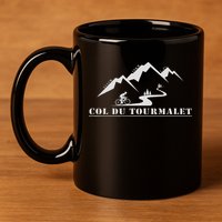 Col Du Tourmalet, France, Cycling, Pyrenees 11oz C Handle Ceramic Mug
