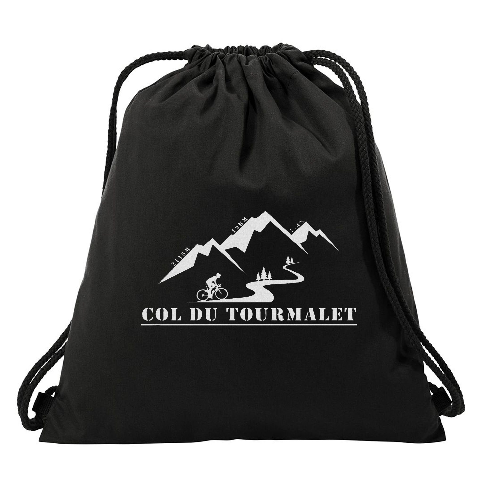 Col Du Tourmalet, France, Cycling, Pyrenees Drawstring Bag