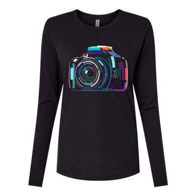 Cameras Don't Take Photos Photographers Do Photography Lover Womens Cotton Relaxed Long Sleeve T-Shirt