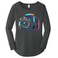 Cameras Don't Take Photos Photographers Do Photography Lover Women's Perfect Tri Tunic Long Sleeve Shirt