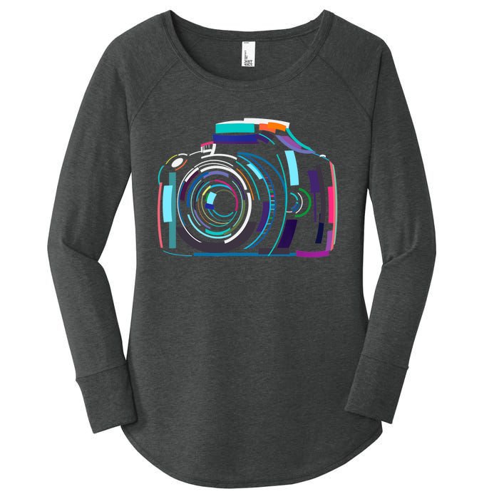 Cameras Don't Take Photos Photographers Do Photography Lover Women's Perfect Tri Tunic Long Sleeve Shirt