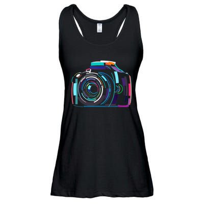 Cameras Don't Take Photos Photographers Do Photography Lover Ladies Essential Flowy Tank