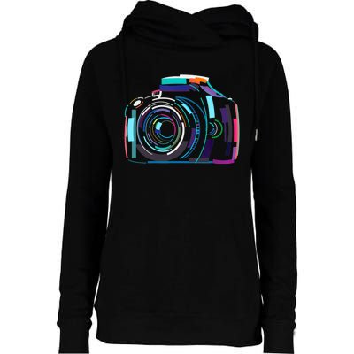 Cameras Don't Take Photos Photographers Do Photography Lover Womens Funnel Neck Pullover Hood