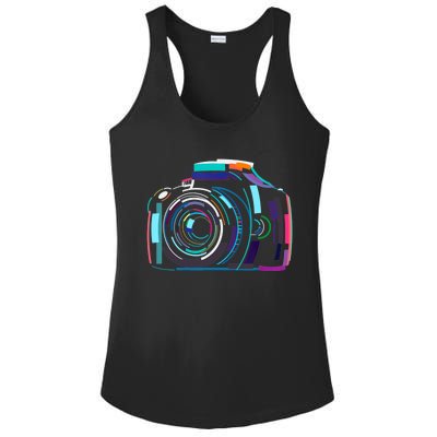 Cameras Don't Take Photos Photographers Do Photography Lover Ladies PosiCharge Competitor Racerback Tank