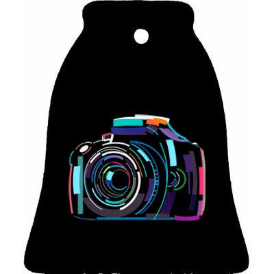 Cameras Don't Take Photos Photographers Do Photography Lover Ceramic Bell Ornament