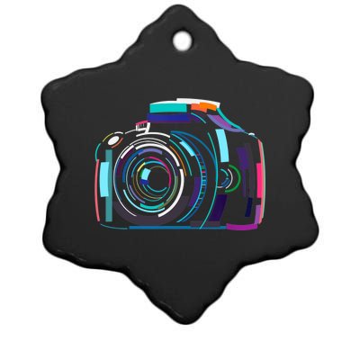 Cameras Don't Take Photos Photographers Do Photography Lover Ceramic Star Ornament