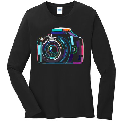 Cameras Don't Take Photos Photographers Do Photography Lover Ladies Long Sleeve Shirt