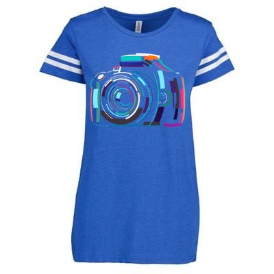 Cameras Don't Take Photos Photographers Do Photography Lover Enza Ladies Jersey Football T-Shirt