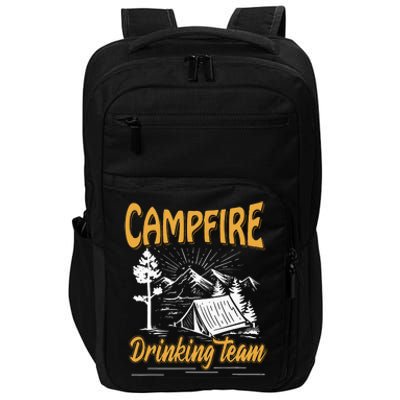 Campfire Drinking Team Camping Lover Scout Camper Impact Tech Backpack