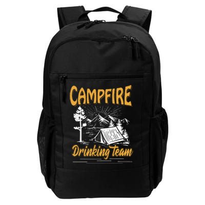 Campfire Drinking Team Camping Lover Scout Camper Daily Commute Backpack