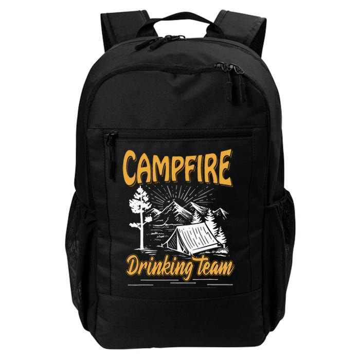 Campfire Drinking Team Camping Lover Scout Camper Daily Commute Backpack