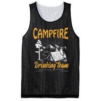 Campfire Drinking Team Camping Lover Scout Camper Mesh Reversible Basketball Jersey Tank