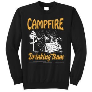 Campfire Drinking Team Camping Lover Scout Camper Tall Sweatshirt