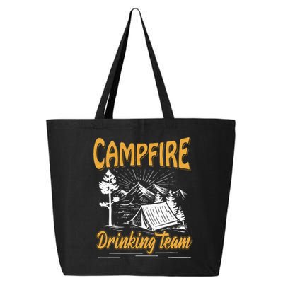 Campfire Drinking Team Camping Lover Scout Camper 25L Jumbo Tote