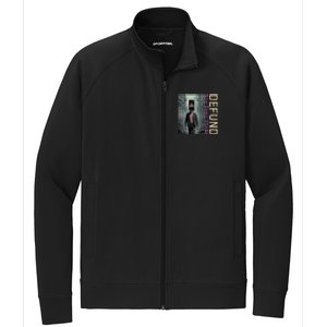 Conservative Defund The Deep State Great Reset Stretch Full-Zip Cadet Jacket