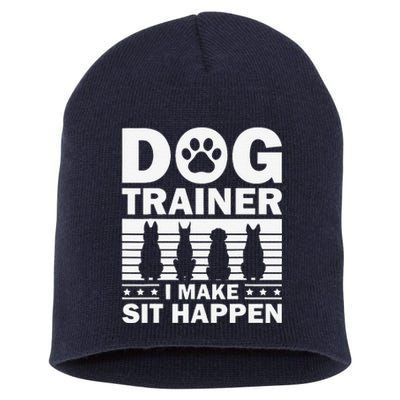 Cool Dog Trainer For Women Dog Training Agility Class Short Acrylic Beanie