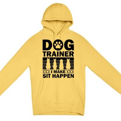 Cool Dog Trainer Dog Training Agility Class Cool Gift Premium Pullover Hoodie