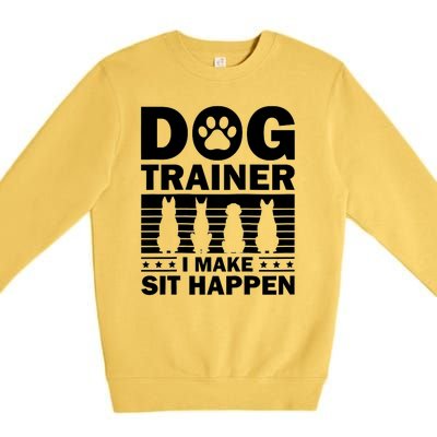 Cool Dog Trainer Dog Training Agility Class Cool Gift Premium Crewneck Sweatshirt