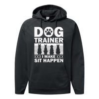 Cool Dog Trainer Dog Training Agility Class Cool Gift Performance Fleece Hoodie