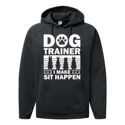 Cool Dog Trainer Dog Training Agility Class Cool Gift Performance Fleece Hoodie