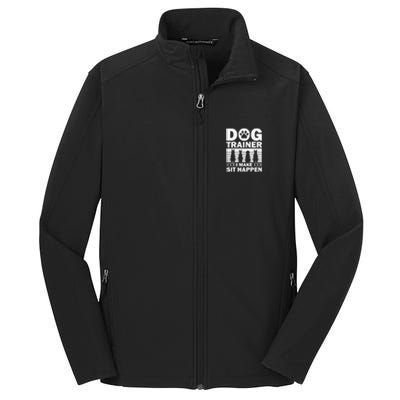 Cool Dog Trainer Dog Training Agility Class Cool Gift Core Soft Shell Jacket