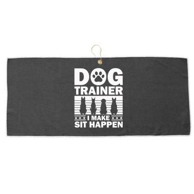 Cool Dog Trainer Dog Training Agility Class Cool Gift Large Microfiber Waffle Golf Towel