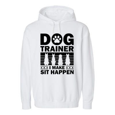 Cool Dog Trainer Dog Training Agility Class Cool Gift Garment-Dyed Fleece Hoodie