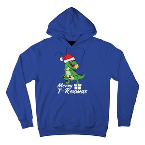 Christmas Dinosaur Tree Rex Merry Trexmas Gift Hoodie