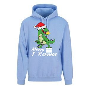 Christmas Dinosaur Tree Rex Merry Trexmas Gift Unisex Surf Hoodie