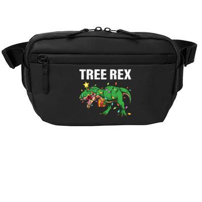 Christmas Dinosaur Tree Rex Xmas Lights T Rex Dinosaur Gift Crossbody Pack