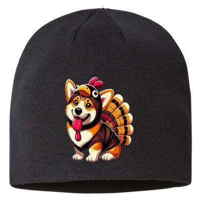 Corgi Dog Turkey Thanksgiving Costume Sustainable Beanie