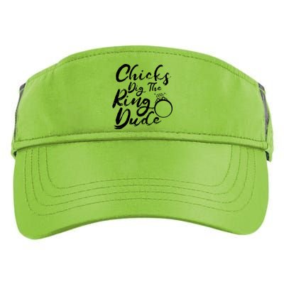 Chicks Dig The Ring Dude Adult Drive Performance Visor