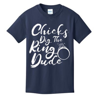 Chicks Dig The Ring Dude Kids T-Shirt