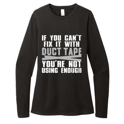 Cute Duct Tape Art For Men Women Engineer Humorous Saying Womens CVC Long Sleeve Shirt