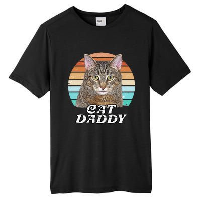 Cat Daddy Tabby Vintage Eighties Style Cat Retro Cute Dog Tall Fusion ChromaSoft Performance T-Shirt