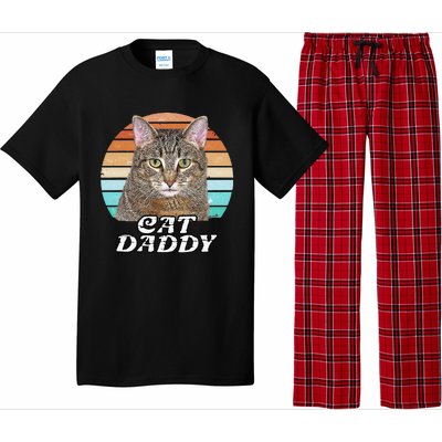 Cat Daddy Tabby Vintage Eighties Style Cat Retro Cute Dog Pajama Set