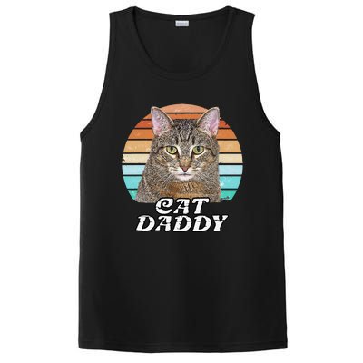 Cat Daddy Tabby Vintage Eighties Style Cat Retro Cute Dog PosiCharge Competitor Tank